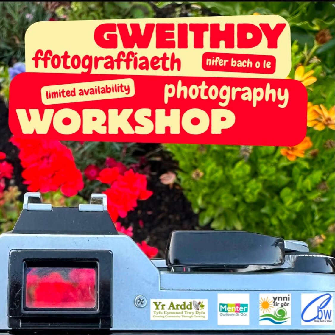 poster gweithdy ffotos